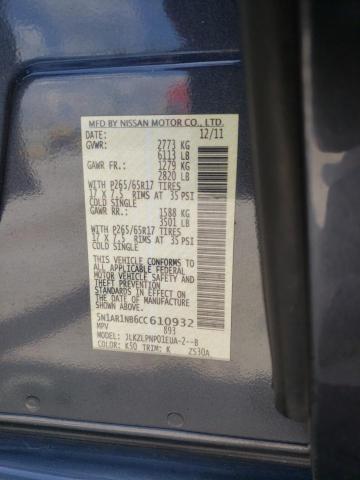 Photo 10 from auction – 2012 NISSAN PATHFINDER with VIN 5N1AR1NB6CC610932