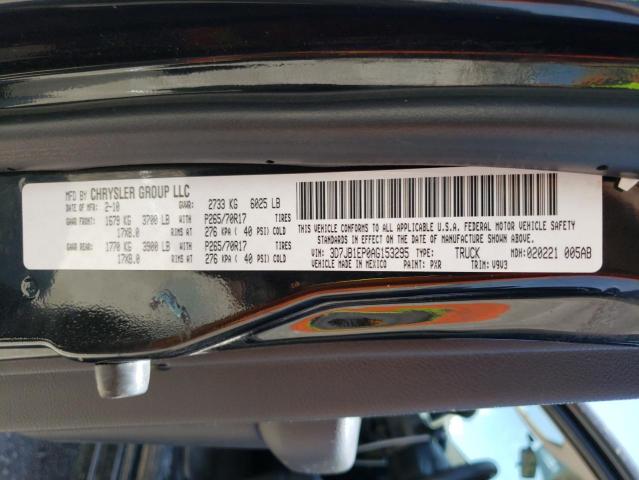 Photo 10 from auction – 2010 DODGE RAM 1500 with VIN 3D7JB1EP0AG153295