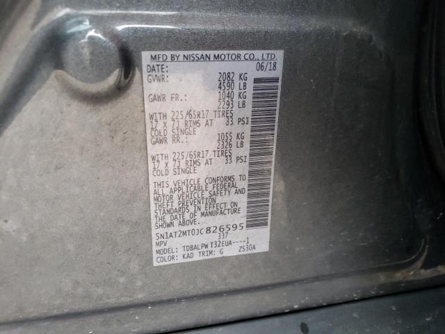 Photo 10 from auction – 2018 NISSAN ROGUE S with VIN 5N1AT2MT0JC826595