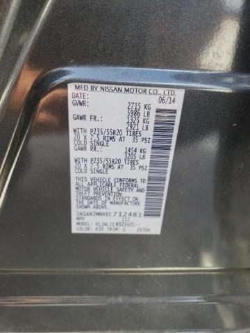 Photo 10 from auction – 2014 NISSAN PATHFINDER with VIN 5N1AR2MNXEC712481