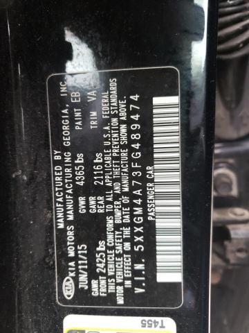 Photo 10 from auction – 2015 KIA OPTIMA LX with VIN 5XXGM4A73FG489474