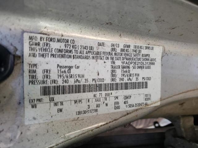 Photo 10 from auction – 2013 FORD FOCUS S with VIN 1FADP3E21DL313688