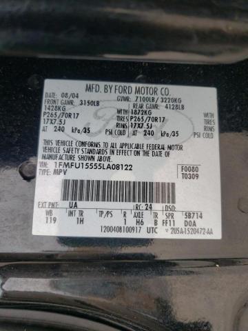 Photo 10 from auction – 2005 FORD EXPEDITION with VIN 1FMFU15555LA08122