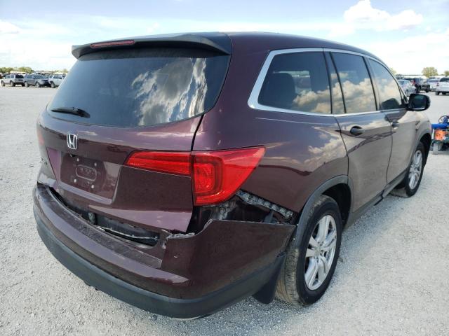 Photo 4 from auction – 2016 HONDA PILOT LX with VIN 5FNYF5H13GB017365