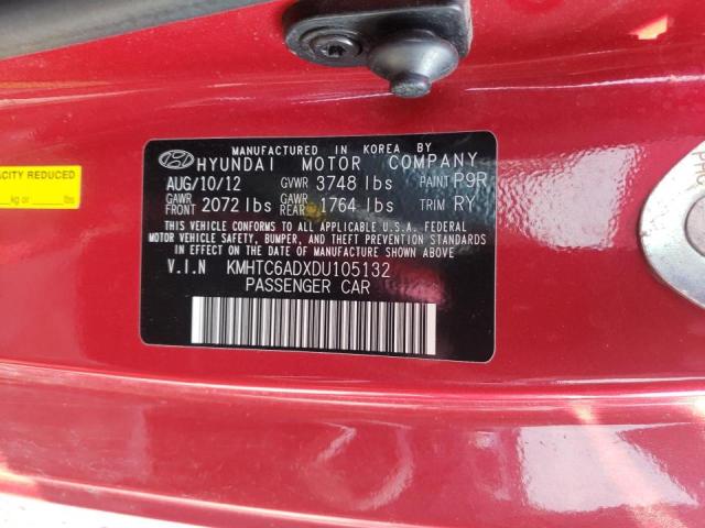 Photo 10 from auction – 2013 HYUNDAI VELOSTER with VIN KMHTC6ADXDU105132