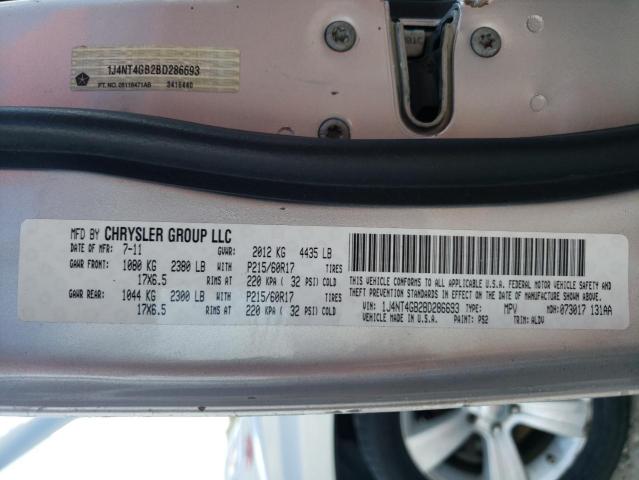 Photo 10 from auction – 2011 JEEP PATRIOT LA with VIN 1J4NT4GB2BD286693
