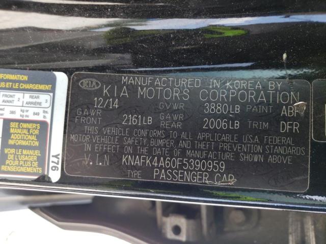 Photo 10 from auction – 2015 KIA FORTE LX with VIN KNAFK4A60F5390959