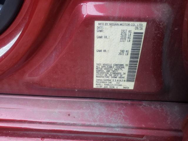 Photo 10 from auction – 2017 NISSAN ALTIMA 2.5 with VIN 1N4AL3AP0HC114928