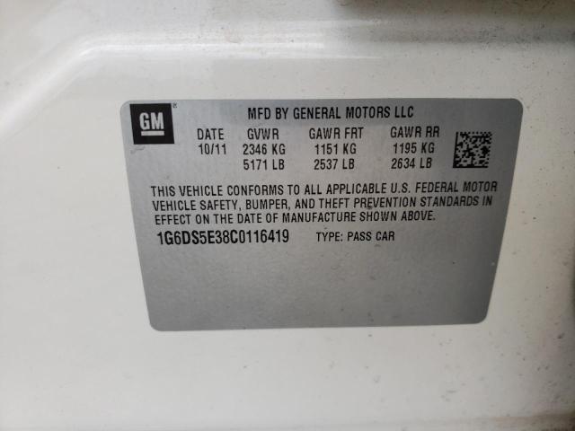 Photo 10 from auction – 2012 CADILLAC CTS PREMIU with VIN 1G6DS5E38C0116419