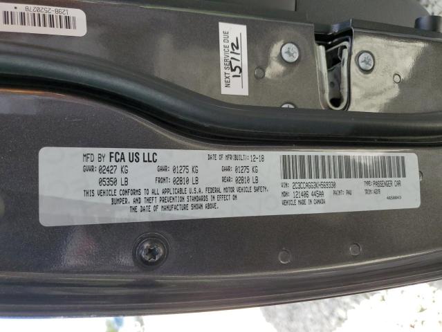 Photo 10 from auction – 2019 CHRYSLER 300 S with VIN 2C3CCAGG3KH569330