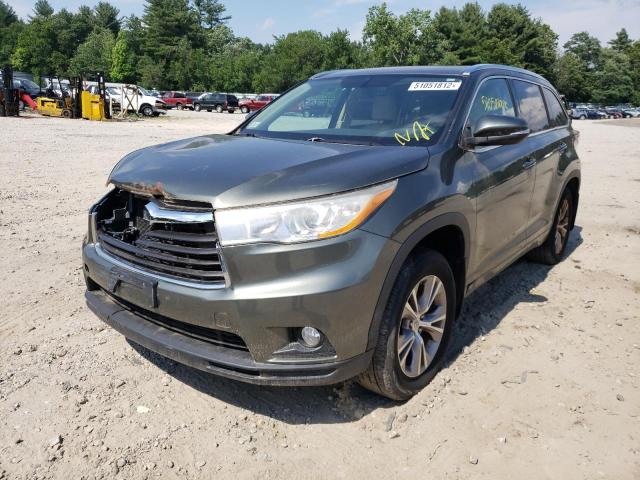 Photo 2 from auction – 2014 TOYOTA HIGHLANDER with VIN 5TDJKRFH8ES028052