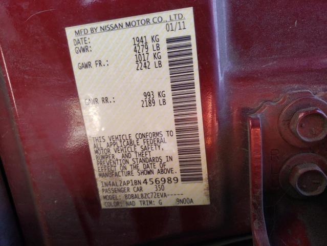 Photo 10 from auction – 2011 NISSAN ALTIMA BAS with VIN 1N4AL2AP1BN456989