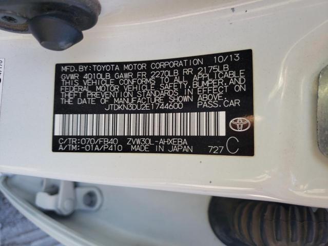 Фото 10 с аукциона – 2014 TOYOTA PRIUS с VIN JTDKN3DU2E1744600