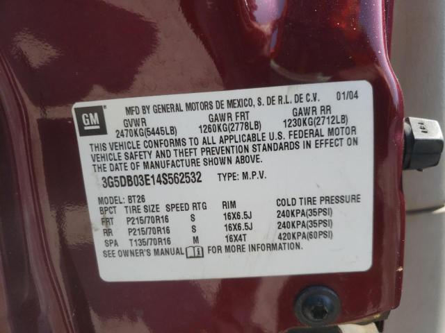 Photo 10 from auction – 2004 BUICK RENDEZVOUS with VIN 3G5DB03E14S562532