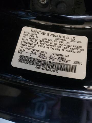 Photo 10 from auction – 2008 INFINITI G37 BASE with VIN JNKCV64E98M125220