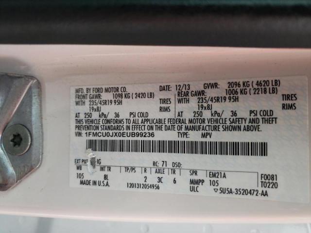Photo 10 from auction – 2014 FORD ESCAPE TIT with VIN 1FMCU0JX0EUB99236