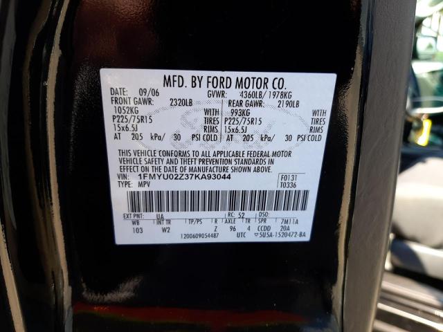 Photo 10 from auction – 2007 FORD ESCAPE XLS with VIN 1FMYU02Z37KA93044