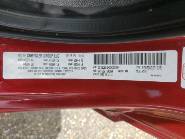 Photo 10 from auction – 2012 CHRYSLER 200 TOURIN with VIN 1C3BCBEBXCN119224