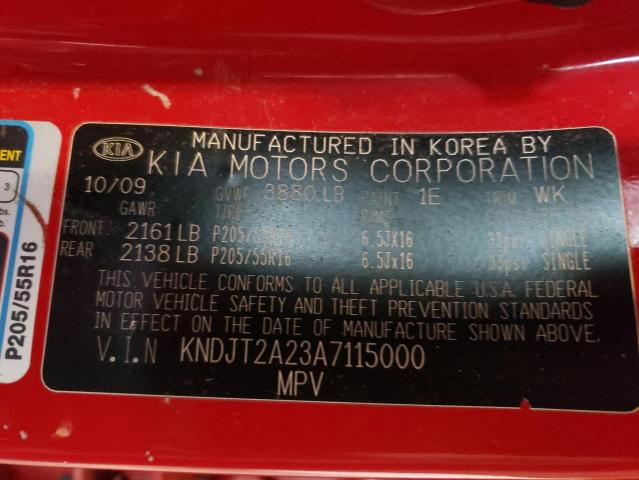 Zdjęcie 10 z aukcji – 2010 KIA SOUL + z VIN KNDJT2A23A7115000