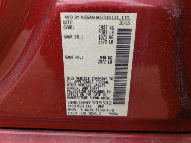 Photo 10 from auction – 2015 NISSAN ALTIMA 3.5 with VIN 1N4BL3AP4FC599592