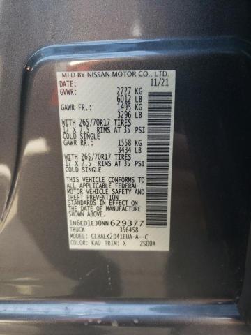 Photo 10 from auction – 2022 NISSAN FRONTIER S with VIN 1N6ED1EJ0NN629377