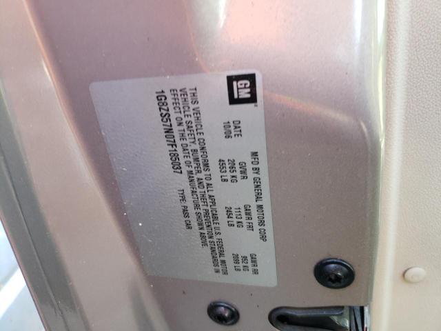 Photo 10 from auction – 2007 SATURN AURA XE with VIN 1G8ZS57N07F185037