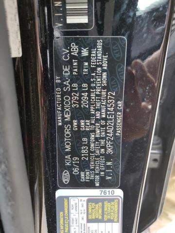 Photo 10 from auction – 2020 KIA FORTE FE with VIN 3KPF24AD2LE145372
