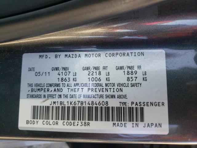 Photo 10 from auction – 2011 MAZDA 3 S with VIN JM1BL1K67B1484608