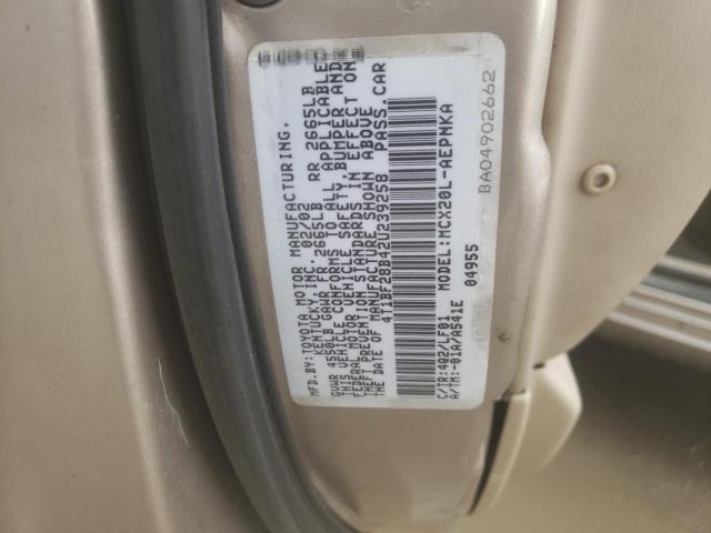 Photo 10 from auction – 2002 TOYOTA AVALON XL with VIN 4T1BF28B42U239258