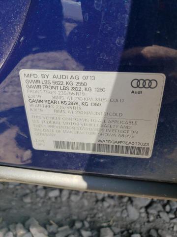 Photo 10 from auction – 2014 AUDI Q5 PREMIUM with VIN WA1DGAFP3EA017023
