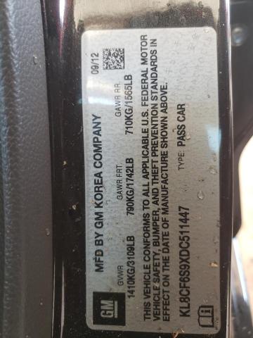 صورة رقم 10 من المزاد - 2013 CHEVROLET SPARK 2LT مع VIN KL8CF6S9XDC511447