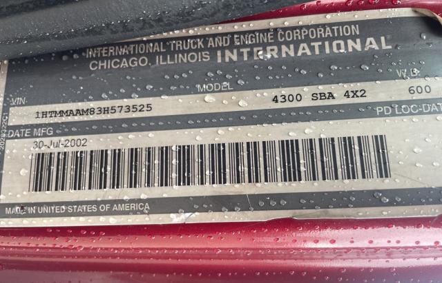 Photo 10 from auction – 2003 INTERNATIONAL 4000 4300 with VIN 1HTMMAAM83H573525