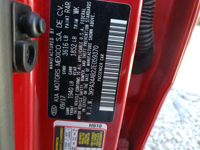 Photo 10 from auction – 2018 KIA RIO EX with VIN 3KPA34AB2JE059370
