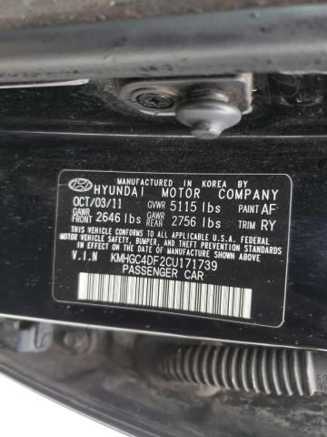 Photo 10 from auction – 2012 HYUNDAI GENESIS 4. with VIN KMHGC4DF2CU171739