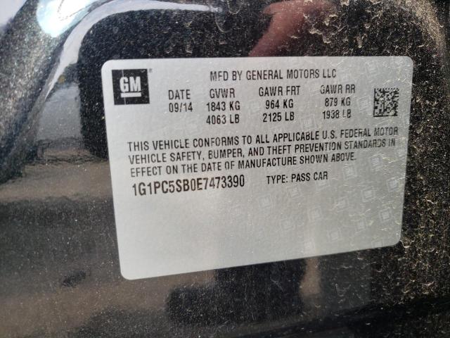 Photo 10 from auction – 2014 CHEVROLET CRUZE LT with VIN 1G1PC5SB0E7473390