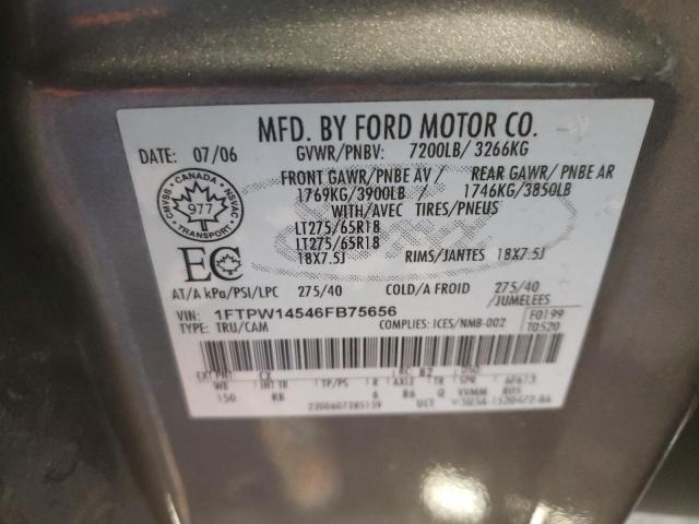 Photo 10 from auction – 2006 FORD F150 SUPER with VIN 1FTPW14546FB75656