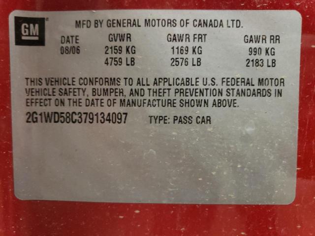 Photo 10 from auction – 2007 CHEVROLET IMPALA SUP with VIN 2G1WD58C379134097
