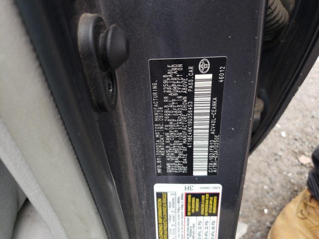Photo 10 from auction – 2009 TOYOTA CAMRY BASE with VIN 4T1BE46K19U356453