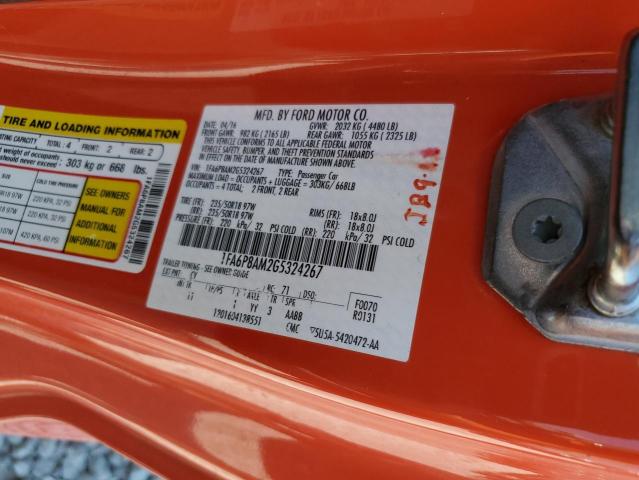 Photo 10 from auction – 2016 FORD MUSTANG with VIN 1FA6P8AM2G5324267