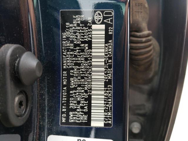 Photo 10 from auction – 2019 TOYOTA COROLLA L with VIN 2T1BURHE2KC131229