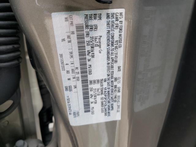 Photo 10 from auction – 2016 FORD FOCUS SE with VIN 1FADP3F21GL249395