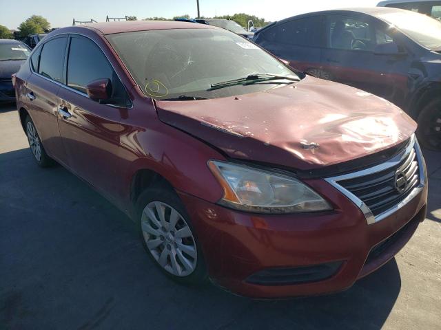 NISSAN SENTRA S 2013 with VIN 3N1AB7AP0DL696342 - Photo from auction