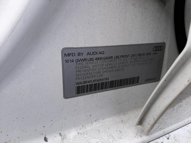 Photo 10 from auction – 2015 AUDI A4 PREMIUM with VIN WAUBFAFLXFA059183