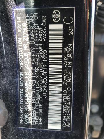 Photo 10 from auction – 2015 TOYOTA PRIUS with VIN JTDKN3DU9F1911990