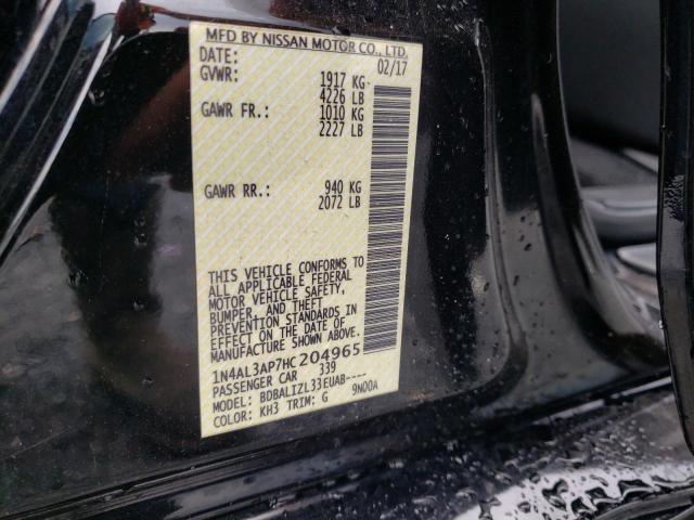 Photo 10 from auction – 2017 NISSAN ALTIMA 2.5 with VIN 1N4AL3AP7HC204965