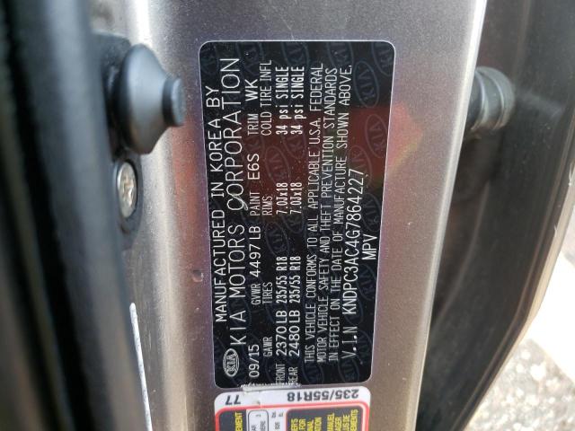 Photo 10 from auction – 2016 KIA SPORTAGE E with VIN KNDPC3AC4G7864227