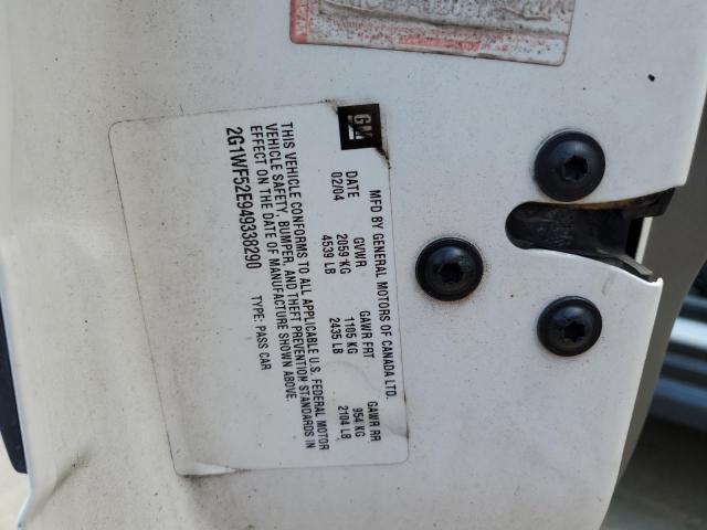 Photo 10 from auction – 2004 CHEVROLET IMPALA with VIN 2G1WF52E949338290