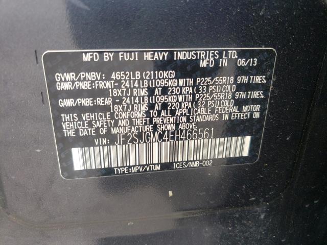 Photo 10 from auction – 2014 SUBARU FORESTER 2 with VIN JF2SJGMC4EH466561