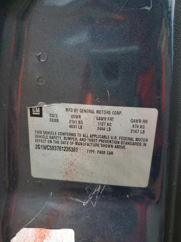 Photo 10 from auction – 2008 CHEVROLET IMPALA LT with VIN 2G1WC583781226381