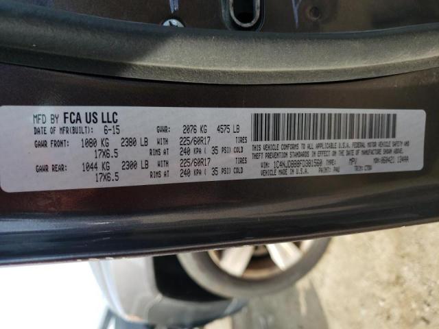 Photo 10 from auction – 2015 JEEP COMPASS SP with VIN 1C4NJDBB8FD381560